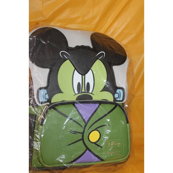 Disney Loungefly Entertainment Earth Exclusive Mickey Frankenstein Mini Backpack main image 6